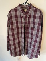Haggar Shirt Men&#39;s Multicolor Plaid Casual Button Down Long Sleeve Size XL - £11.81 GBP