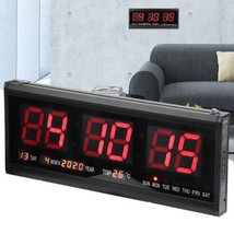 CHEETIE Month Day Week Clock Display LED Digital Wall Calendar clock wit... - £91.36 GBP