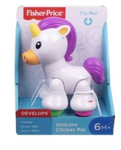 Fisher-Price Unicorn Clicker Pal Toy- Ages-6M+ Develops, NEW - £6.62 GBP