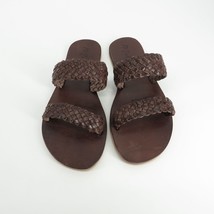 Matisse Tulum Womens Woven Cafe Leather Sandals 8 New In Box - $31.68
