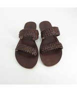 Matisse Tulum Womens Woven Cafe Leather Sandals 8 New In Box - £25.24 GBP