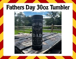 Fathers Day Gift - 30oz DAD the Man the Myth the Legend Hot/Cold Tumbler... - $24.74