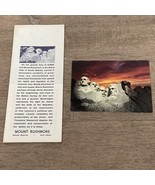 VTG 1965 Mount Rushmore National Park Brochure Pamphlet Map &amp; Postcard - $190.06 MXN
