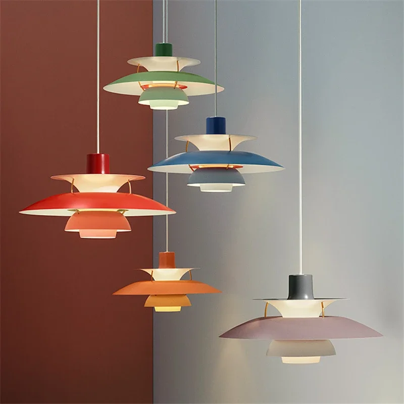 Colorful PH5Led pendant lamp Modern living room bedroom Danish designer ... - $177.43+
