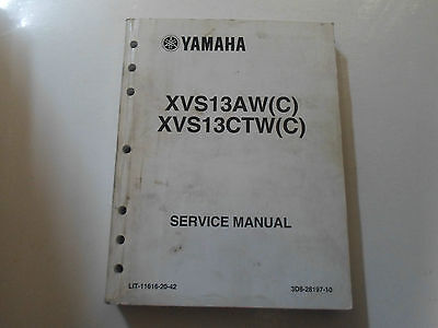 Yamaha XVS13AW C (C) XVS13CTW V STAR Service Shop Manual LIT-11616-20-42 - $18.42