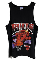 Chicago Bulls Vintage Tank Top Single Stitch Sz L Made In USA - $47.31