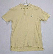 Chaps Mens Polo Shirt Size M Cotton Yellow - $10.68