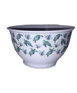 Melamine TURTLE Teal/White 9 1/2”Wx5”H Large Snacks,Salad,Fruit Serving ... - $18.69