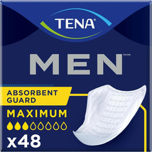 Tena Moderate Absorbency Men&#39;s Incontinence Pads - 48 Count Open bag 110... - $670.85 MXN