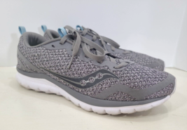Saucony Womens Liteform Feel S30008-21 Gray Lace Up Running Shoes Size US 8.5 - £18.94 GBP
