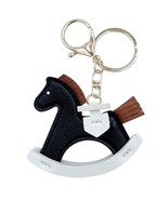 Do Everything In Love Vegan Leather Rocking Horse Key Ring Black - $13.86