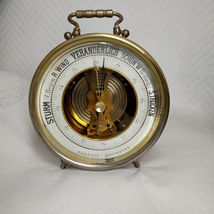 19th-20th Century German Desktop Tabletop Aneroid Barometer With an Open... - $355.00