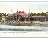New Bath House Long Beach California CA 1903 UDB Postcard U16 - $3.51