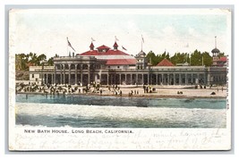 New Bath House Long Beach California CA 1903 UDB Postcard U16 - £2.76 GBP
