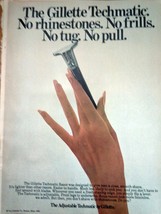 Gillette Techmatic Razor Print Magazine Advertisement 1969 - $3.99