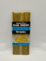 Wrights Seam Binding Flexi-Lace 3 Yds 116 305 - Tea Tan 71 - Sewing Vint... - £3.24 GBP