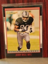 2001 Bowman Football Card #100 Jerry Rice  Oakland Raiders - £0.81 GBP