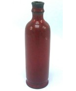 Vtg 1960s Ceramano West Germany Red Glaze Ceramic Bottle 101 - £36.33 GBP