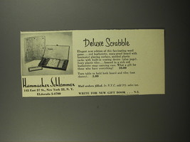 1953 Hammacher Schlemmer Deluxe Scrabble Game Advertisement - £14.78 GBP