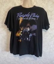 Prince Revolution Purple Rain Motorcycle Album Cover Men&#39;s XL Black Tee Shirt - £16.70 GBP