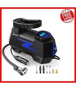 Portable Tire Inflator with Bright LED Light, Auto Shut-off &amp; 150PSI Cap... - $660.61 MXN
