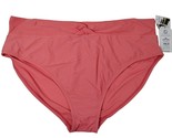 Time and Tru Womens 3XL Peach Glow High Knotted Waist Bikini Bottoms New - £10.32 GBP