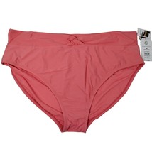 Time and Tru Womens 3XL Peach Glow High Knotted Waist Bikini Bottoms New - £10.21 GBP