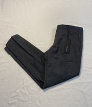 Calvin Klein Suit Trousers Gray 100% Wool Mens Waist 30” Pleated New - $29.03