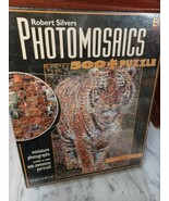 Robert Silvers Photomosaics 500 Piece Puzzle &quot;Tiger&quot; 21.25&quot; x 15&quot; - $27.14 CAD