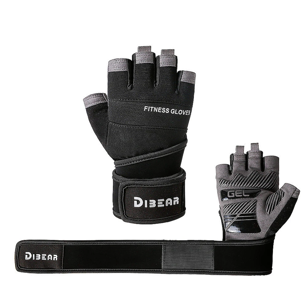 Sporting Bodybuilding Gym Gloves Weightlifting Dumbbell Training Anti-Slip Fitne - £44.06 GBP