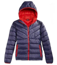 Weatherproof 32 Degrees Boys Youth Packable Hooded Down Jacket, Blue, 4 - £27.89 GBP