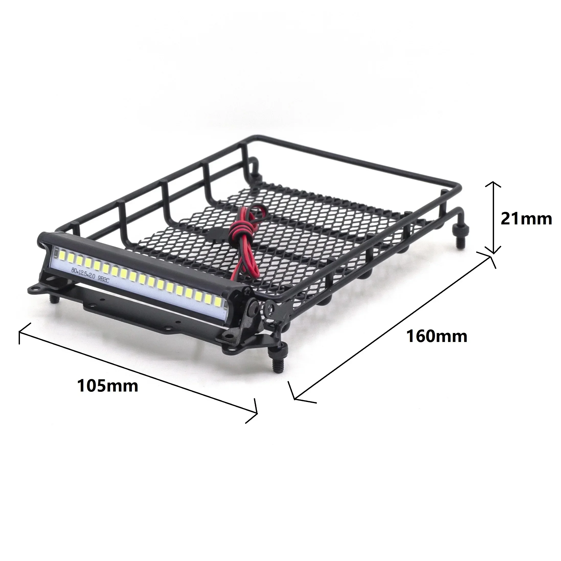 PigRC MN D90 D91 D96 MN98 MN99S Metal Luggage Carrier Roof Rack With LED Light - £16.68 GBP