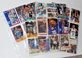 Lot of 32  Topps , Fleer &amp; other Basketball Trading Cards in protective sheets - - £29.77 GBP