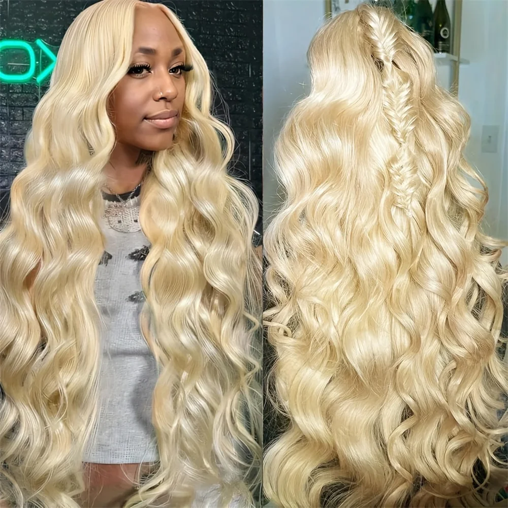 613 Hd Lace Frontal Wig Brazilian 13x6 13x4 Lace Human Hair Wigs Honey Blon - £98.05 GBP+