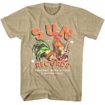 Sun Records Rooster on Guitar Men&#39;s T Shirt Chicken Rockabilly Electric Bass - £23.17 GBP+