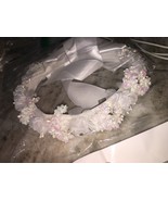 Bridal White Floral Head Piece Crown - $1,314.39 MXN