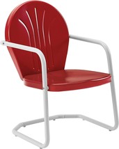 Griffith Metal Outdoor Chair In Red From Crosley Furniture. - £68.14 GBP