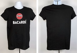 Bacardi Rum T Shirt Distressed Bat Logo Womens Juniors Large - £17.09 GBP