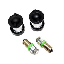 2 Green Dash Bulbs + Black Lens Kit 6 Piece Incl Gaskets fits Military HUMVEE  - £23.94 GBP