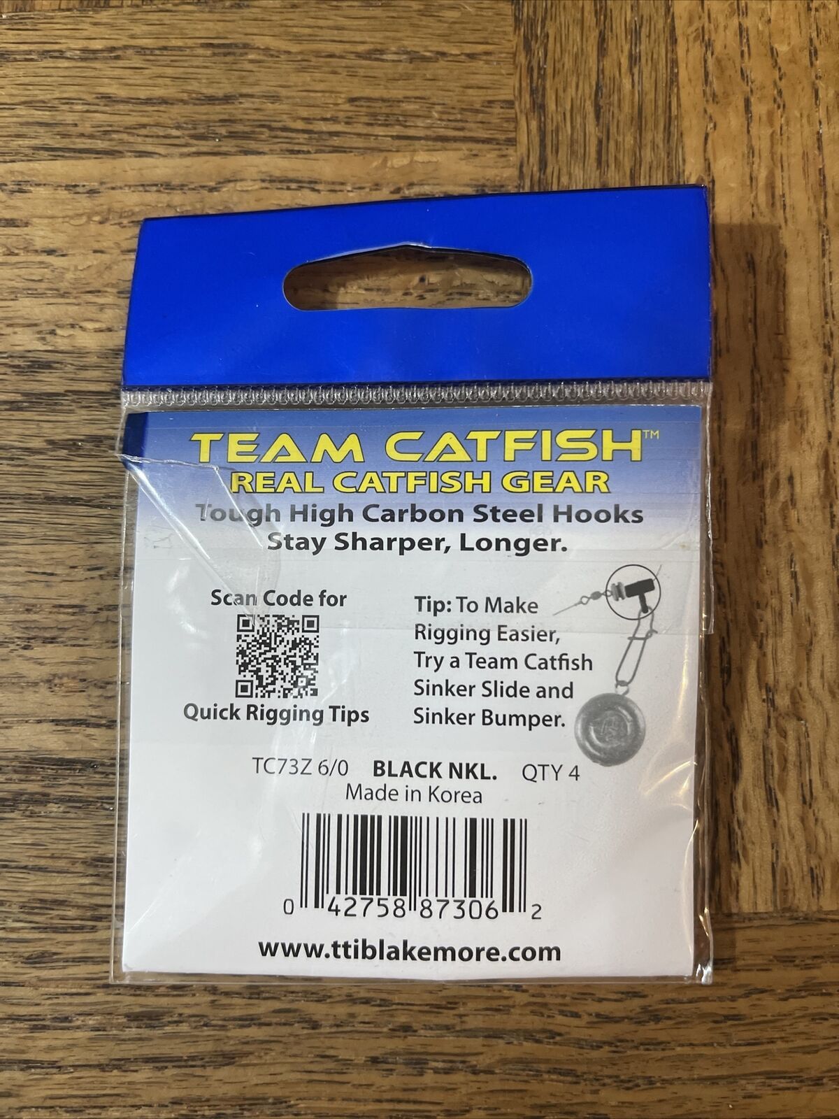 Team Catfish 6/0 Jack Hammer J Hook