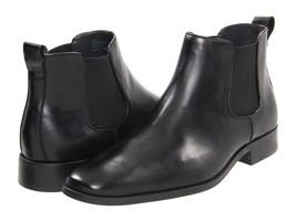 Size 11.5 CALVIN KLEIN Garrison Leather Mens Boot! Blowout! Sale! $79 LastPair! - £63.14 GBP