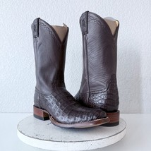 NEW Rod Patrick Cowboy Boots Womens 10 A Brown Caiman Western Blunt Toe $1450 - $886.05