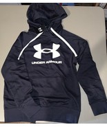 Under Armour Women’s Loose Rival Fleece Logo Hoodie Size M Black - $497.27 MXN