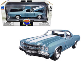 1970 Chevrolet El Camino SS Blue 1/25 Diecast Model Car by New Ray - £32.64 GBP