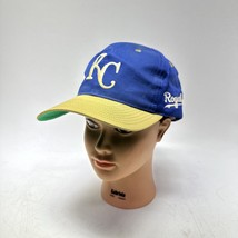 Vintage KC Kansas City Royals Trucker Hat Snapback Baseball Cap Blue &amp; Gold - £20.03 GBP