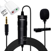 5 Core Professional Lavalier Lapel Microphone Omnidirectional Condenser Mini Mic - £11.65 GBP