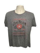Jim Beam Kentucky Straight Bourbon Whiskey Womens Large Gray TShirt - £11.71 GBP