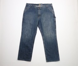 Vintage Carhartt Mens 40x30 Distressed Spell Out Relaxed Fit Denim Jeans... - $39.55