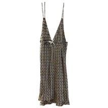 Vera Wang Luxe Cream Gold Slip Dress Satin Nightgown Chemise Size L Mult... - $23.00