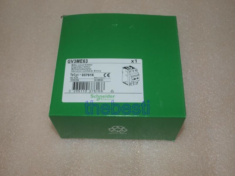 New Schneider Telemecanique Motor Circuit Breaker GV3-ME63 40-63A GV3ME63 - $59.00
